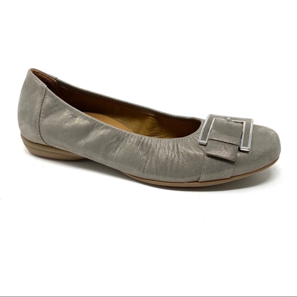 Gabor shimmering Leather Buridge L Ballet Flats - Picture 1 of 8
